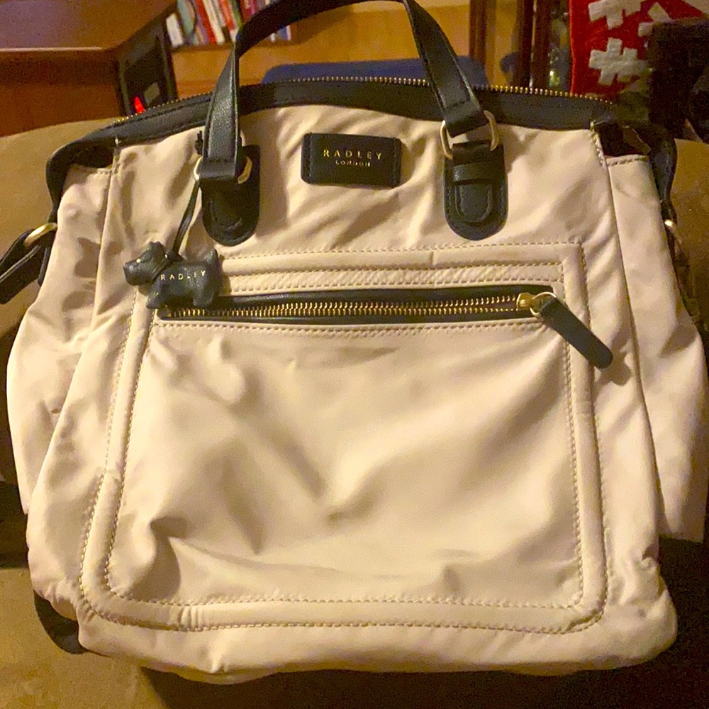 Beige and black Radley London medium handbag